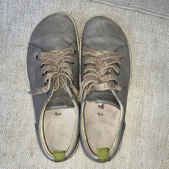 Birkenstock women’s size 38 gray Sneakers - leather upper and footbed - Picture 12 of 16